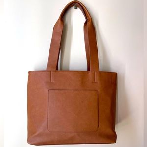 Faux Leather Tote Bag NWOT